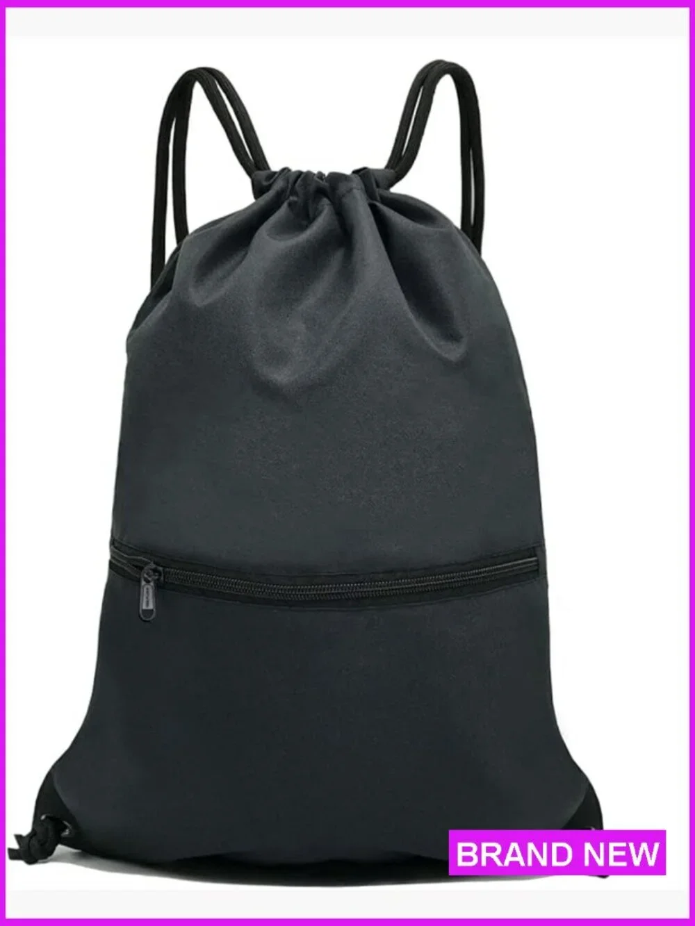 Drawstring Backpack Sport Gym Sackpack Lightweight Adjustable Strap Travel